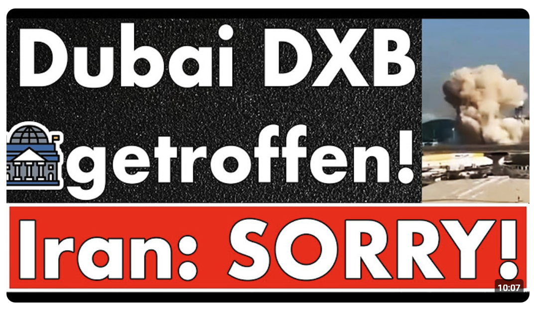 Dubai Airport wieder getroffen! Iran sagt sorry nach 1200 Geschossen auf UAE? Keine Reaktion?