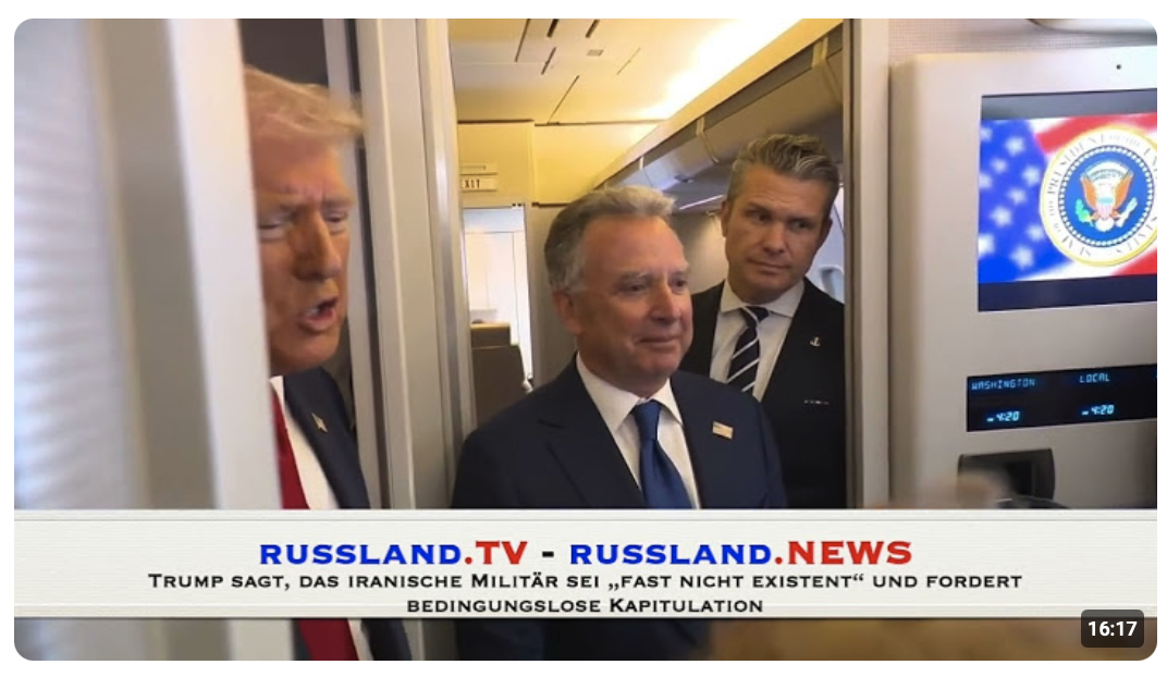 Trump sagt, das iranische Militär sei „fast nicht existent“ und fordert bedingungslose Kapitulation