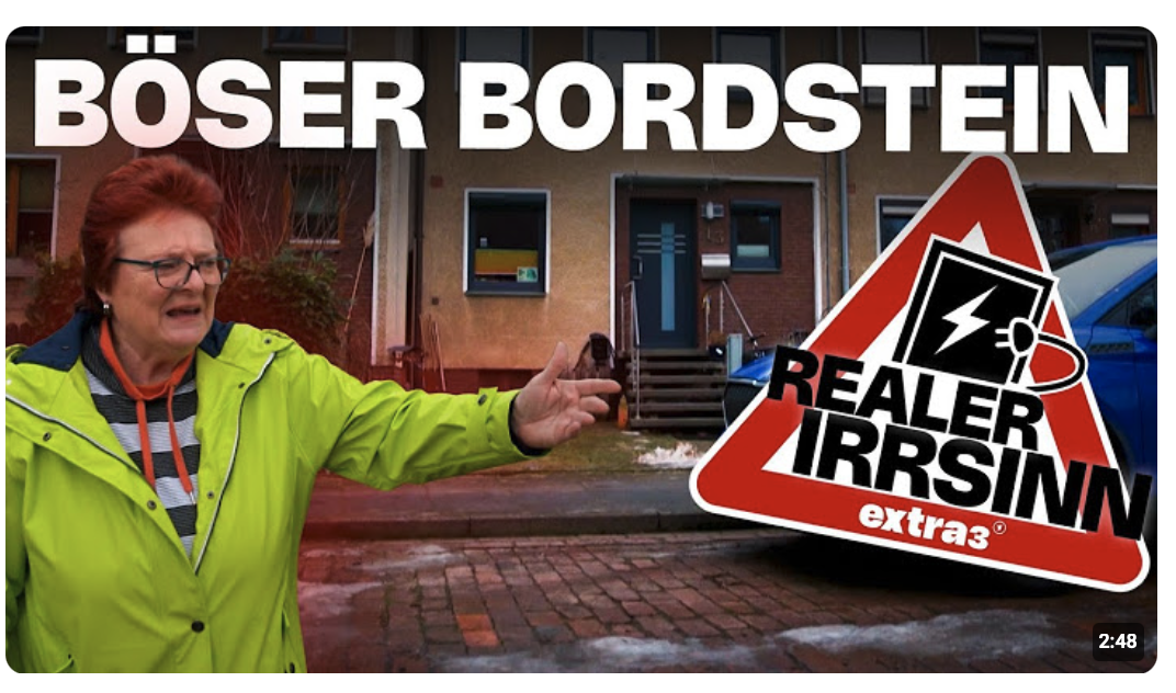 Realer Irrsinn: Bordstein blockiert Laden von E-Auto in Hannover | extra 3