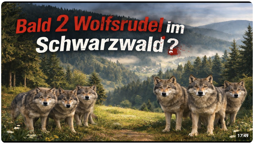 Bald zwei Wolfsrudel im Schwarzwald ?