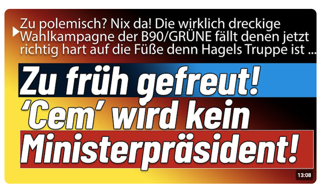 Ha ha ha! Aus der Traum vom ‚Landesvater‘ für Sultan Cem Ö. Zumindest fürs Erste!