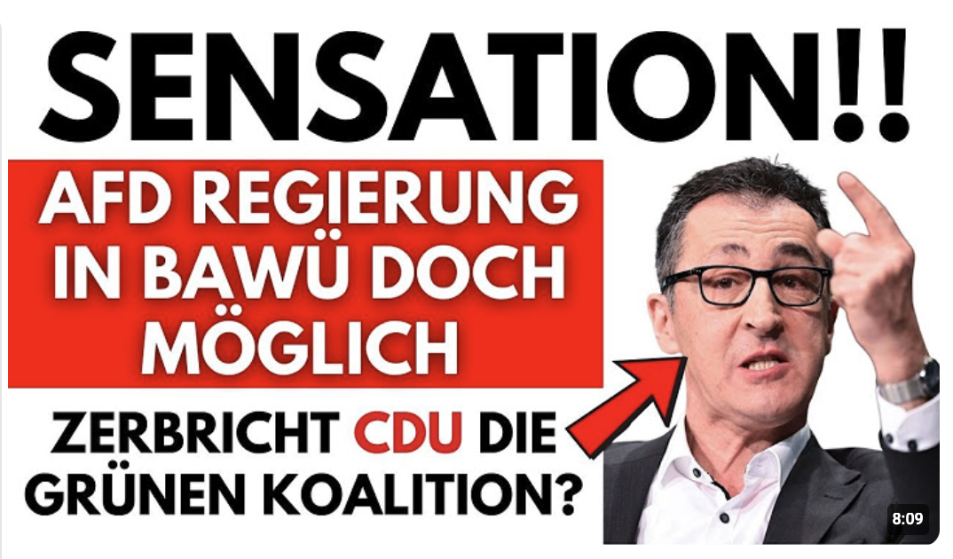 BREAKING NEWS  AFD auf dem SPRUNG zur REGIERUNG – LÄSST die CDU die GRÜNEN-KOALITION PLATZEN??