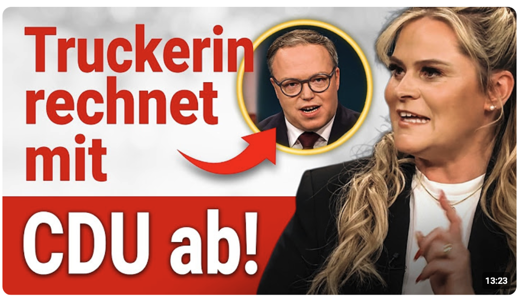 Hart aber fair: LKW-Fahrerin wischt mit CDU den Boden auf!
