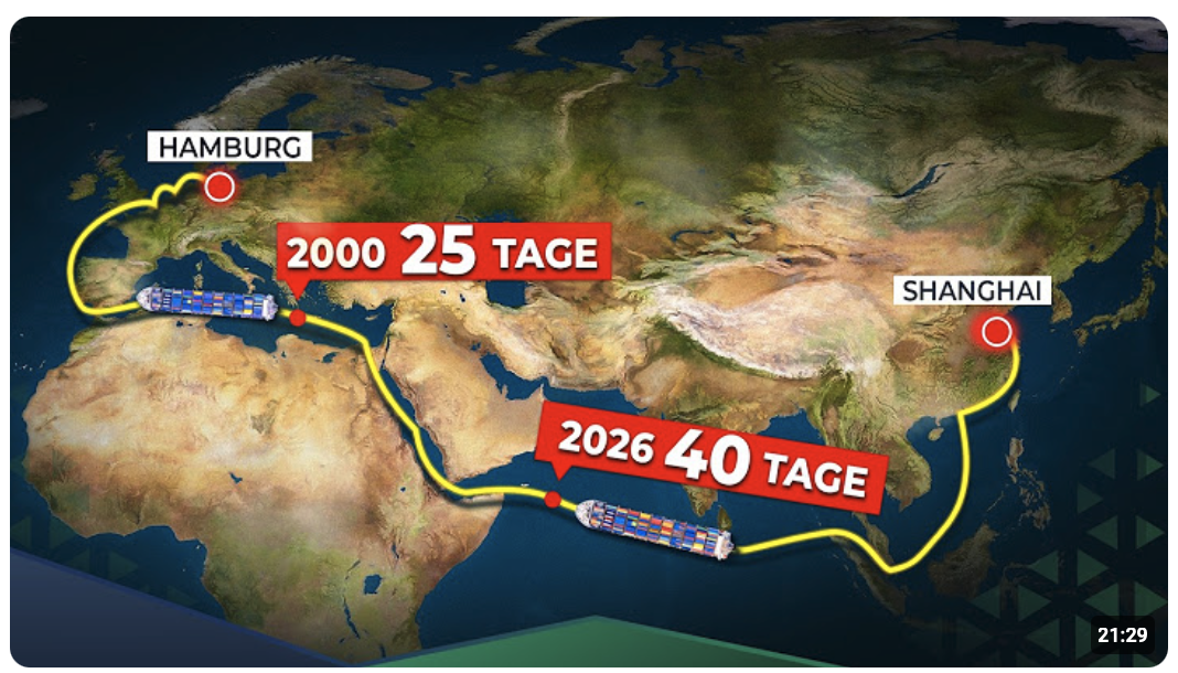 Warum Containerschiffe immer langsamer werden