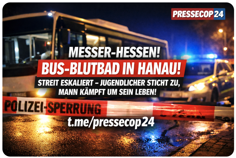 BUS-BLUTBAD IN HANAU! STREIT ESKALIERT – JUGENDLICHER STICHT ZU, MANN KÄMPFT UM SEIN LEBEN!