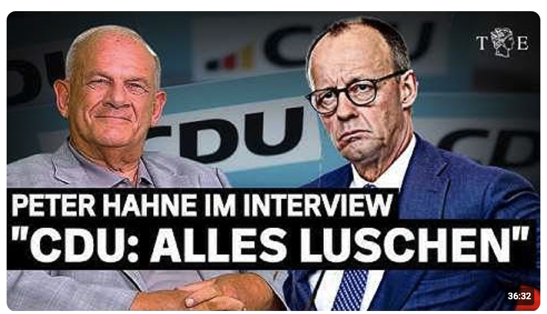 „Ich habe nichts erwartet – und wurde trotzdem von Merz enttäuscht“ | Interview mit Peter Hahne