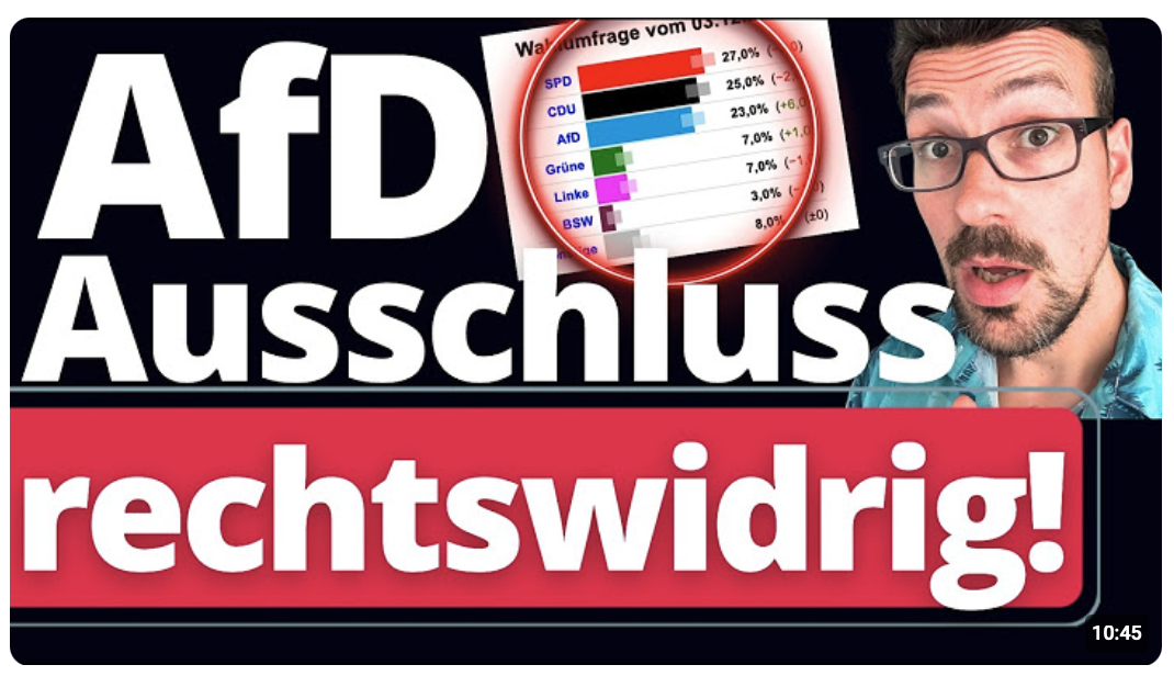Eilmeldung: WAHL UNGÜLTIG! AfD wurde rechtswidrig ausgeschlossen!!