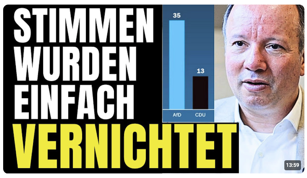 ,,30 % AFD STIMMEN WURDEN IGNORIERT!“ MARKUS KRALL LÄSST BOMBE PLATZEN!