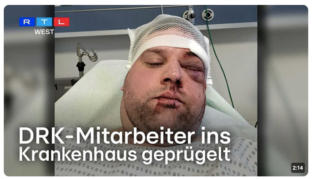 Angriff auf DRK-Mitarbeiter – Opfer ins Krankenhaus geprügelt | RTL WEST