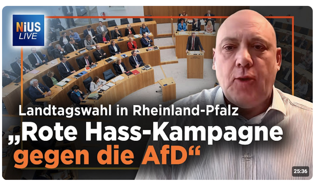 Wahl in Rheinland-Pfalz: SPD-Filz bekämpft die AfD! Joachim Paul live | NIUS Live vom 12.03.2026