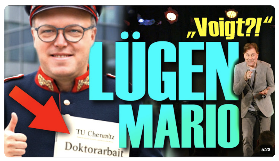 Mario Voigt verliert Doktortitel! CDU in Thüringen unbeeindruckt