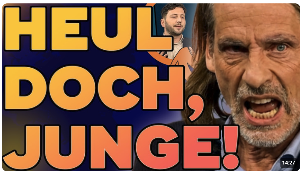 PRECHT PLATZT DER KRAGEN!  Geh doch selber AN DIE FRONT, JUNGE!