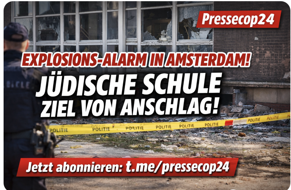 EXPLOSIONS-ALARM IN AMSTERDAM! JÜDISCHE SCHULE ZIEL VON ANSCHLAG – EUROPA SCHOCKIERT ÜBER NEUE GEWALTWELLE