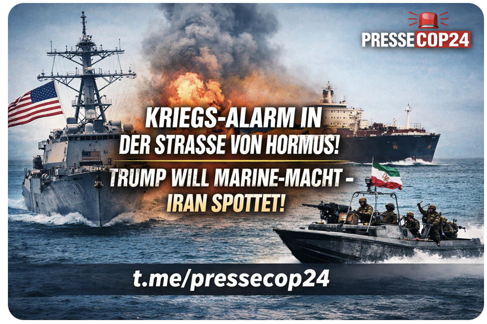 KRIEGS-ALARM AM ÖL-NERV DER WELT! TRUMP RUFT ZUR MARINE-MACHT – IRAN SPOTTET ÜBER „HILFERUF“ DER USA