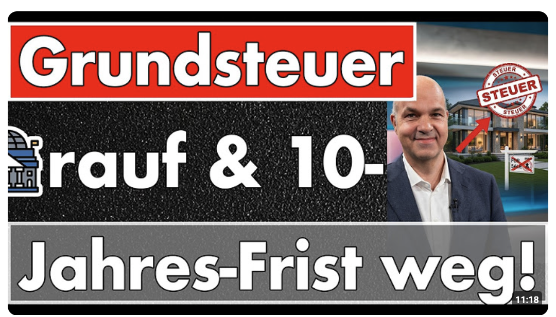 Ökonom schlägt vor: Grundsteuer rauf & Wertzuwachs besteuern! Explosion der Mieten wäre die Folge!