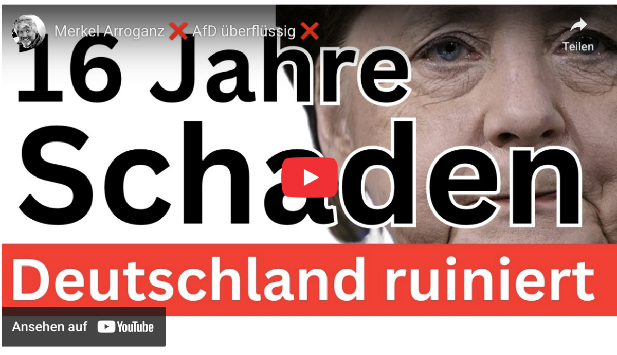 Merkel Arroganz   AfD überflüssig