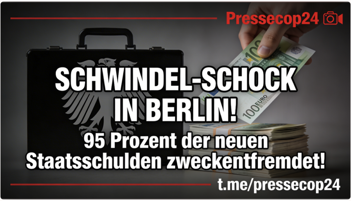 SCHWINDEL-SCHOCK IN BERLIN! 95 Prozent der neuen Staatsschulden zweckentfremdet!
