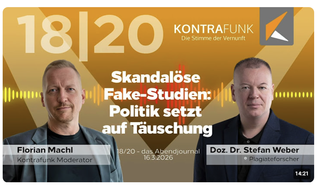 Dr. Weber über skandalöse Fake-Studien: Politik setzt auf Täuschung