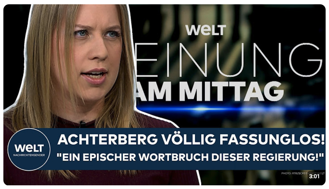 DEUTSCHLAND: Völlig fassunglos! „Ein epischer Wortbruch dieser Regierung!“