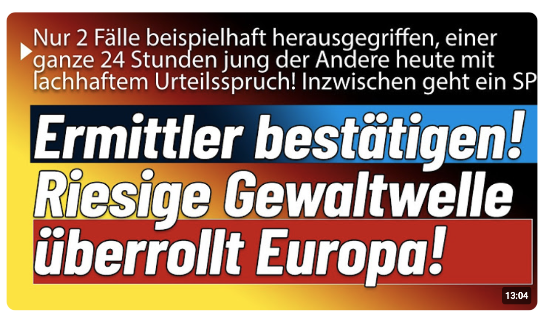 Hinter vorgehaltener Hand! Gewaltwelle überrollt uns! Es ist wie im Krieg!