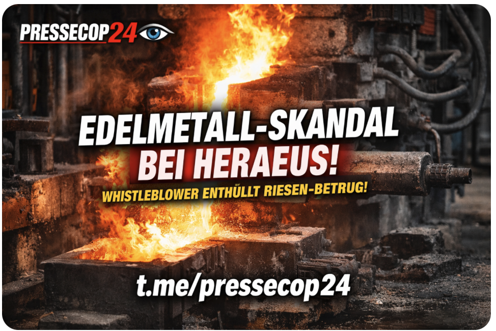 EDELMETALL-ALARM BEI HERAEUS! WHISTLEBLOWER ERSCHÜTTERT DEUTSCHEN MILLARDEN-KONZERN