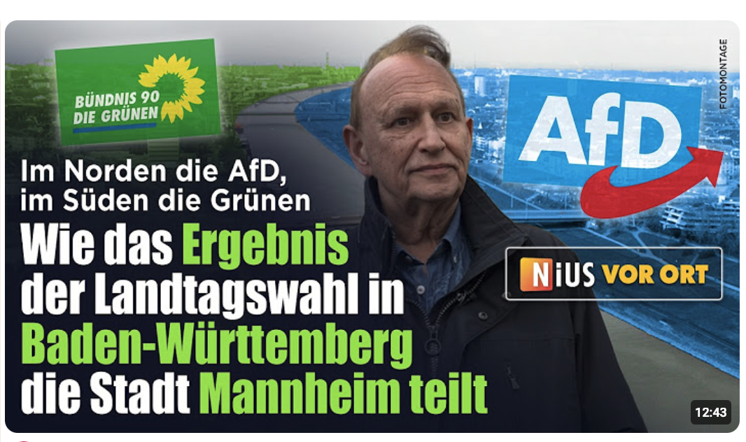 Im Norden AfD, im Süden die Grünen: Wie das Ergebnis der Wahl in Baden-Württemberg Mannheim teilt