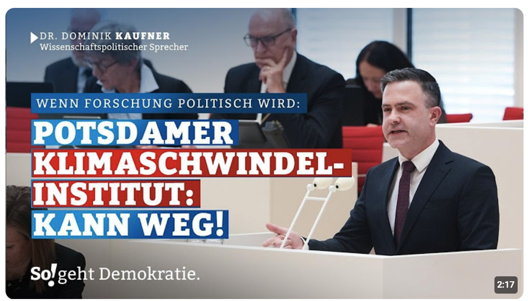 Potsdamer Institut für Klimafolgen-Schwindel: Kann weg!