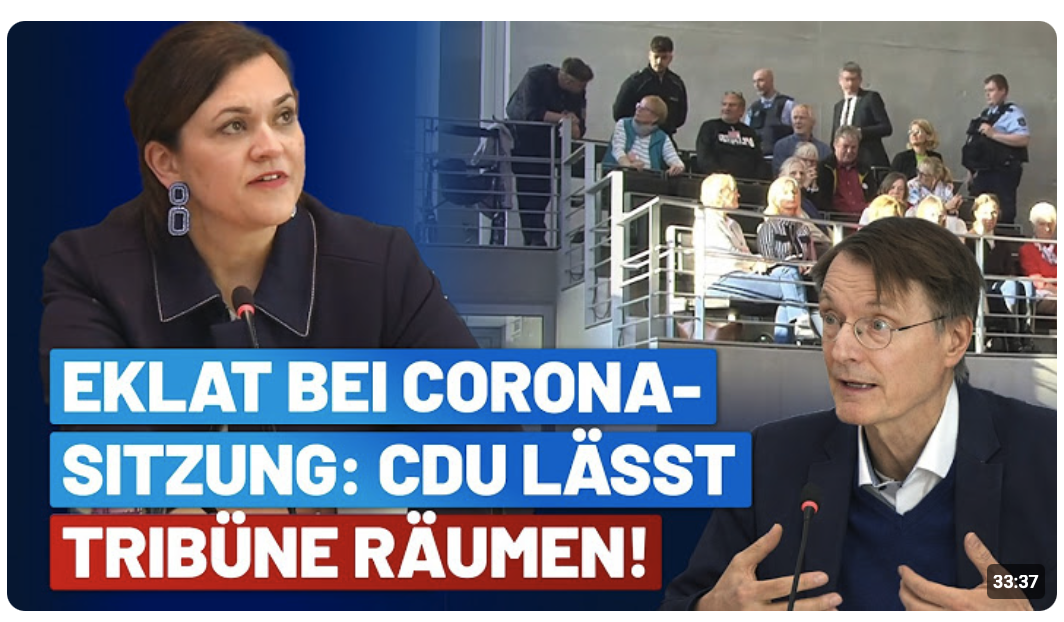 Corona-Kommission: AfD grillt Lauterbach – CDU-Vorsitzende greift ein! – AfD-Fraktion im Bundestag