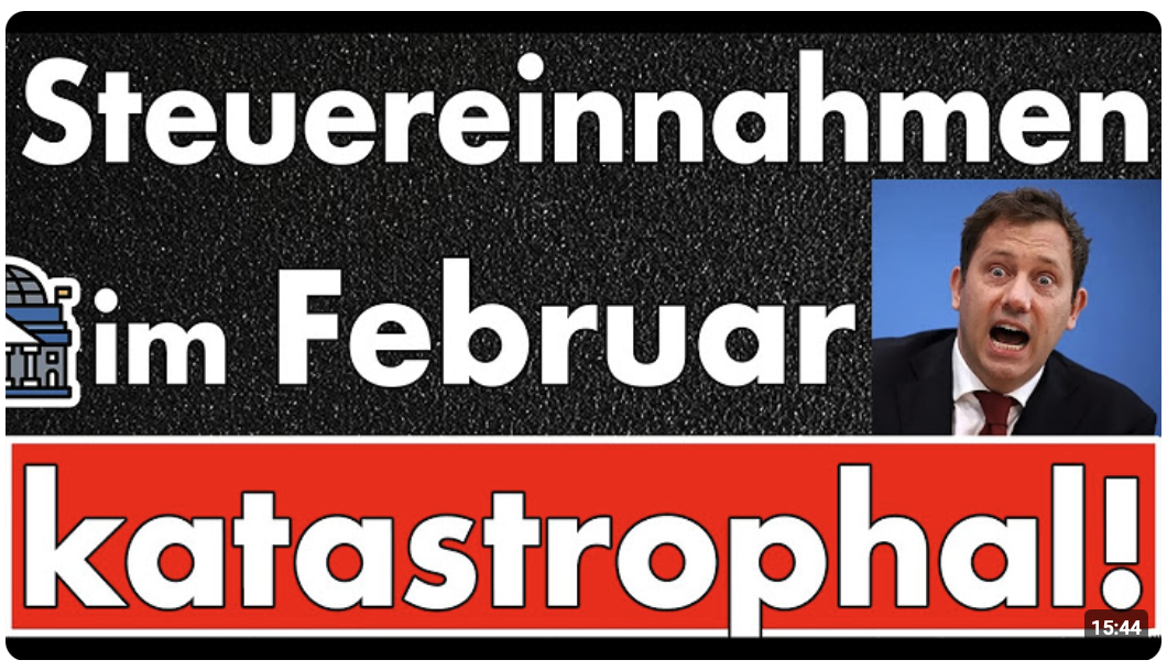 BMF-Bericht zeigt Steuern auch im Februar eine Katastrophe! Körperschaftssteuer 2. Monat negativ!