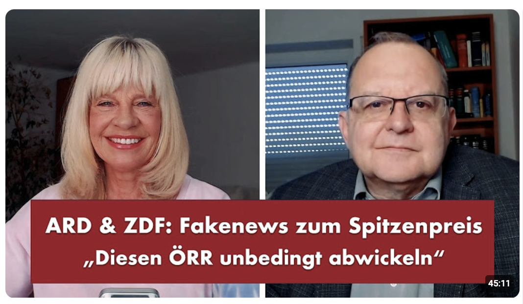 ARD & ZDF: Fakenews zum Spitzenpreis – Punkt.PRERADOVIC mit Peter Welchering