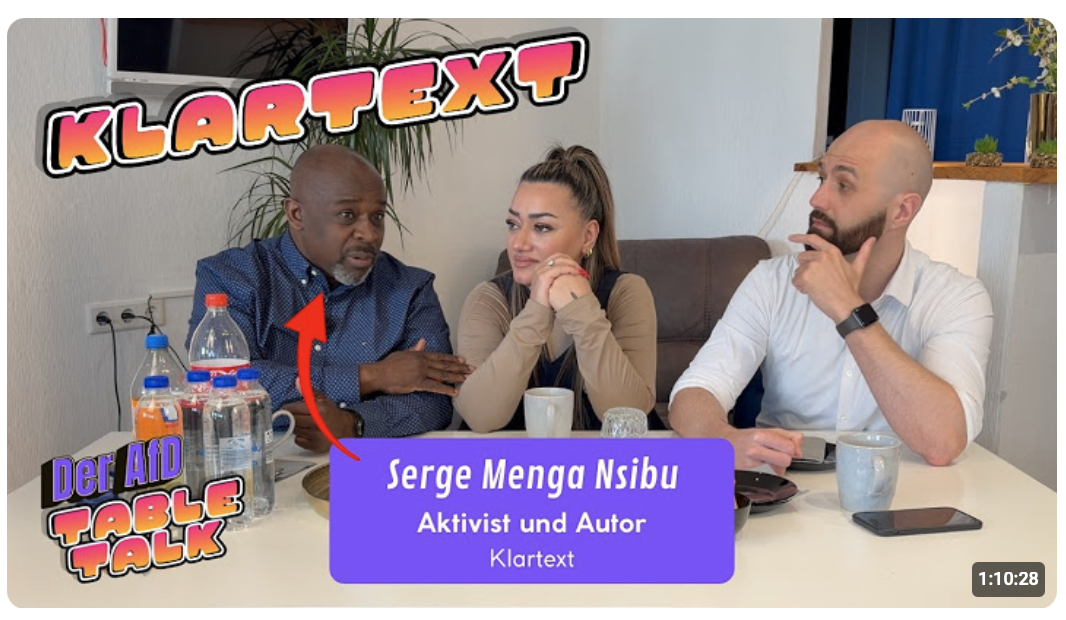 Deutschland muss aufwachen. Klartext mit Serge Menga im AfD-TableTalk