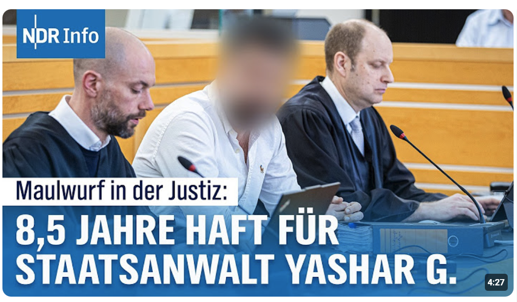 Justizskandal in Niedersachsen: Lange Haft für Staatsanwalt aus Hannover | NDR Info