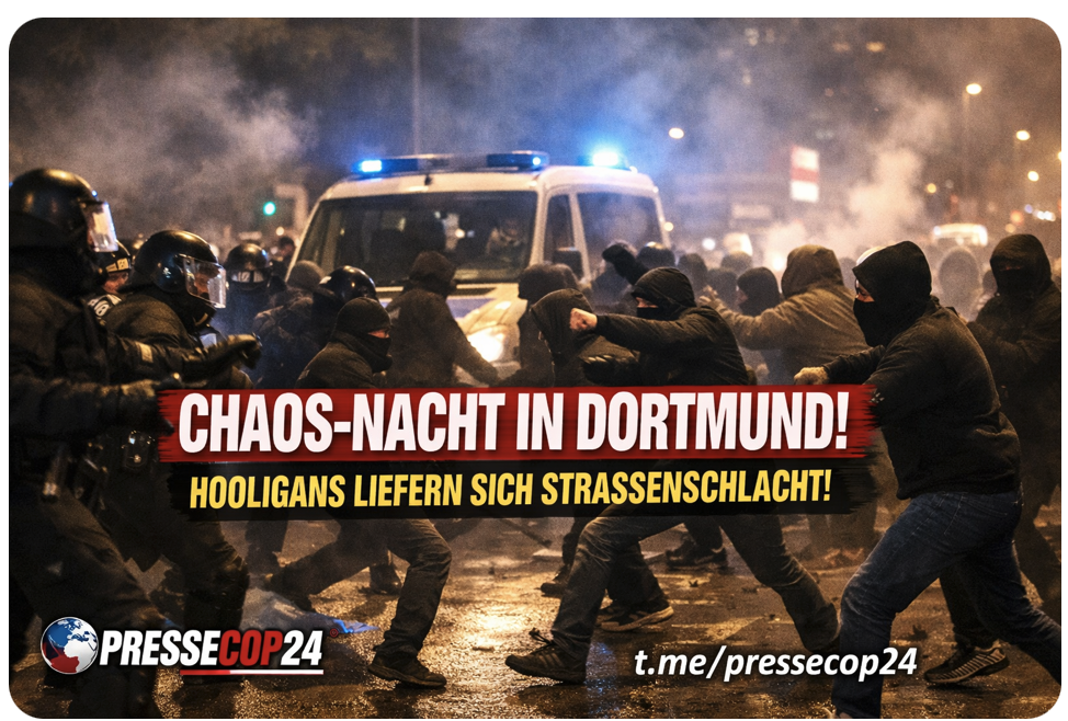 CHAOS-NACHT IN DORTMUND! HOOLIGANS LIEFERN SICH STRASSENSCHLACHT NACH BUNDESLIGA-KRIMI