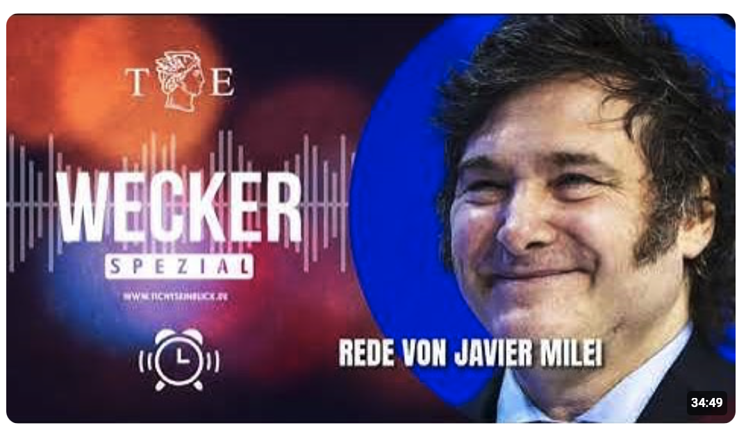 Milei warnt Europa: Selbstzerstörung hat begonnen 