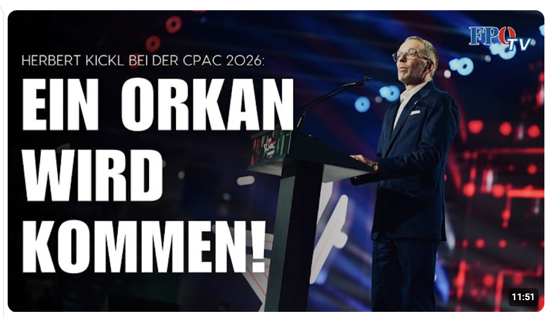 Herbert Kickl-Rede bei der CPAC 2026 in Ungarn – diesen Plan will er vereiteln!