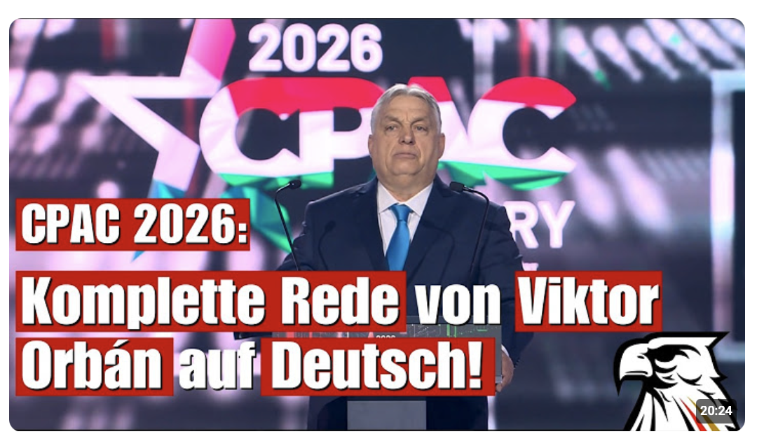 CPAC 2026: Komplette Rede von Viktor Orbán auf Deutsch!
