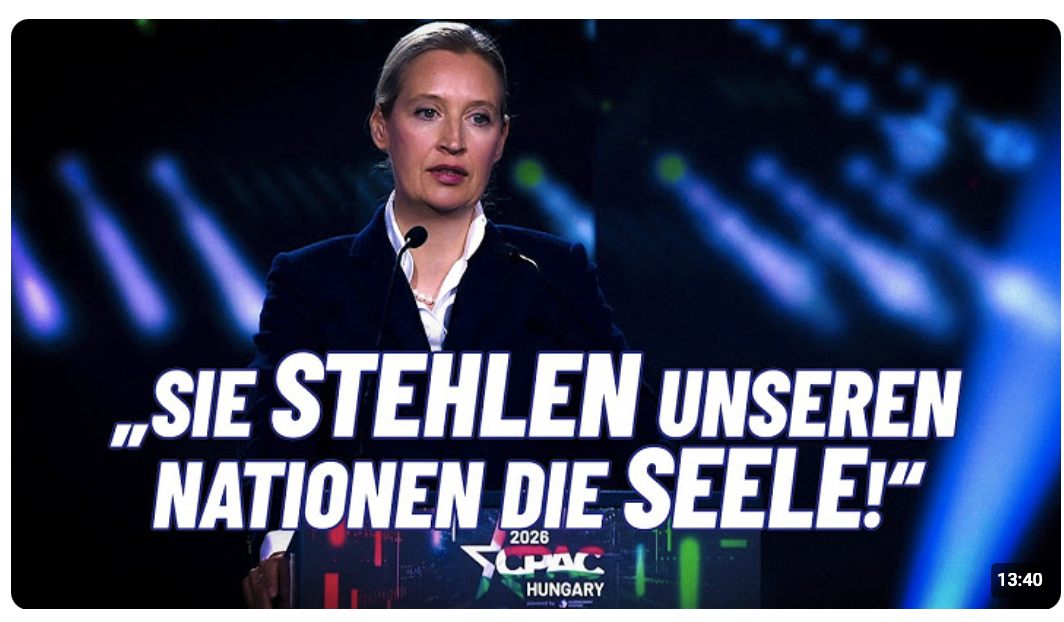 „Die Geduld der freien Völker ist am Ende!“ – Alice Weidel – #CPAC2026