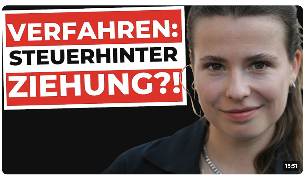 GESCHÄFTSMODELL AUFGEFLOGEN? (Luisa Neubauers Abmahnung – Steuerhinterziehung?)