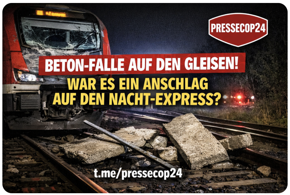 BETON-FALLE AUF DEN GLEISEN! WAR ES EIN ANSCHLAG AUF DEN NACHT-EXPRESS?
