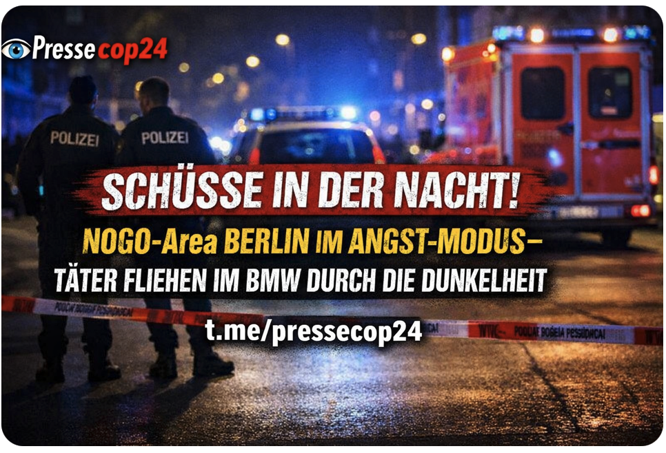 SCHÜSSE IN DER NACHT! NOGO-Area  BERLIN IM ANGST-MODUS – TÄTER FLIEHEN IM BMW DURCH DIE DUNKELHEIT