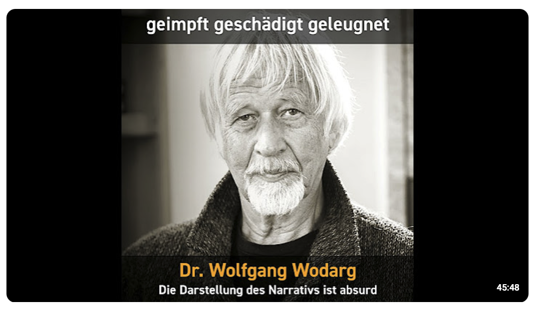 Dr. Wolfgang Wodarg: Die Darstellung des Narrativs ist absurd