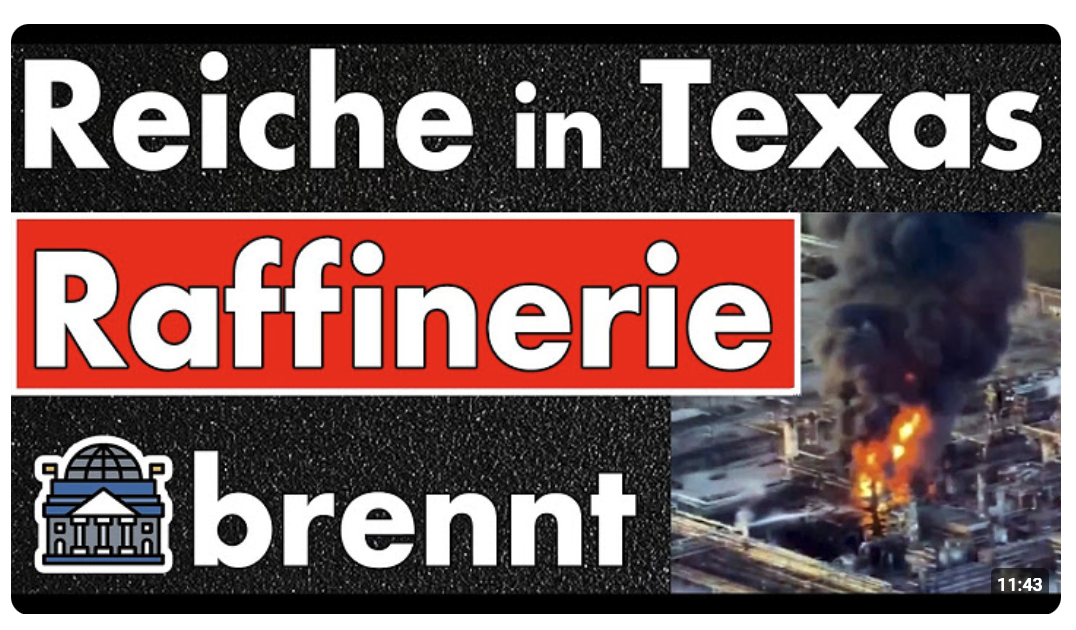 Energiemesse in Texas & Raffinerie brennt! Hormuz geschlossen, LNG-Erpressung & Reiche vor Ort?