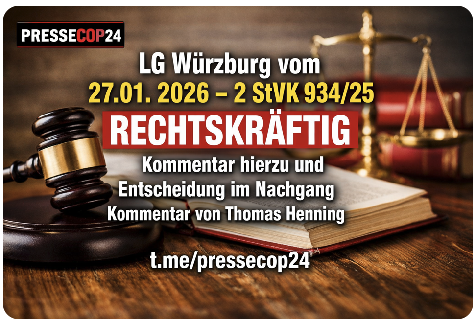 +++ JUSTIZ-KNALL AUS WÜRZBURG! GERICHT ZERLEGT LOCKERUNGS-PRAXIS  IM FALL THOMAS KREBS – MASSREGELVOLLZUG UNTER DRUCK +++