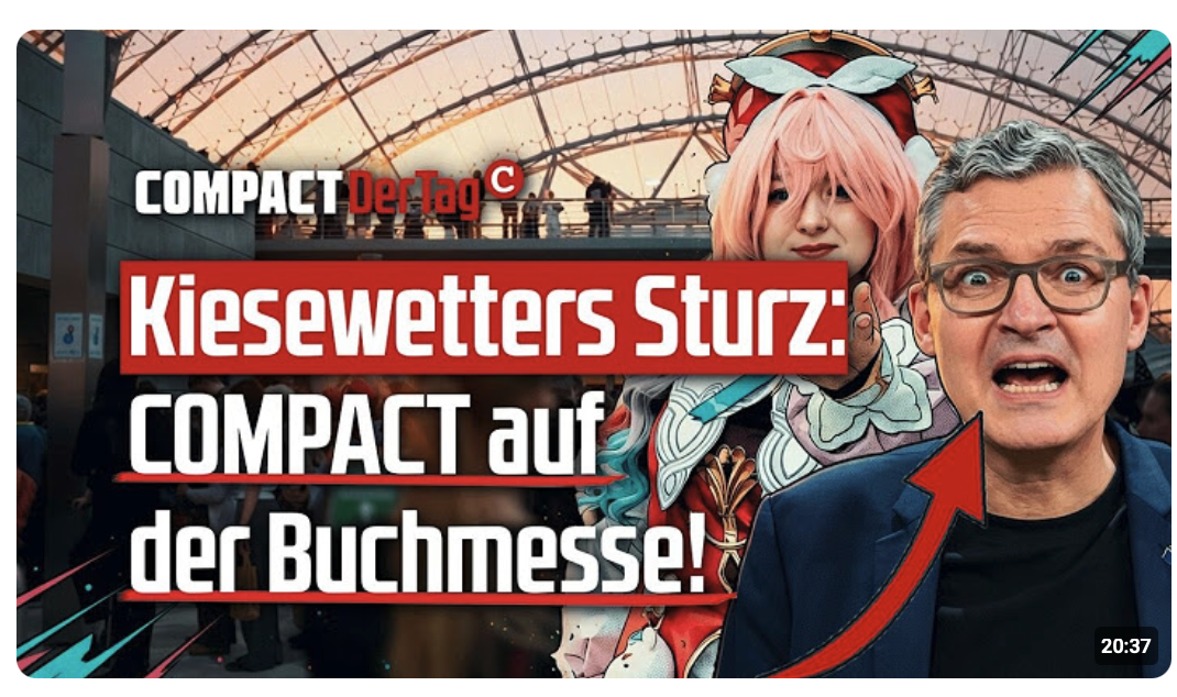 Kiesewetter stürzt: COMPACT auf der Buchmesse!
