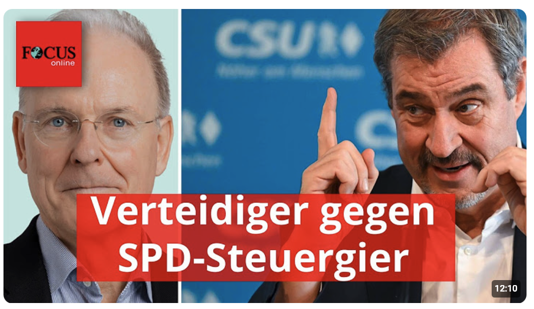 Söder wird zum letzten Verteidiger gegen SPD-Steuergier