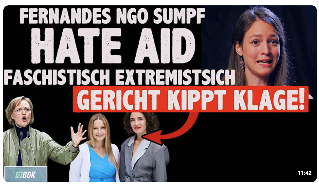 Grüne HateAid darf faschistisch und extremistisch genannt werden, LINKS GRÜN ist GESCHICHTE