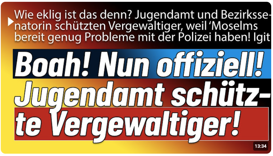 Ein unfassbarer Skandal! Senatorin, Jugendamt und Betreuer vertuschten absichtlich weil Täter ……