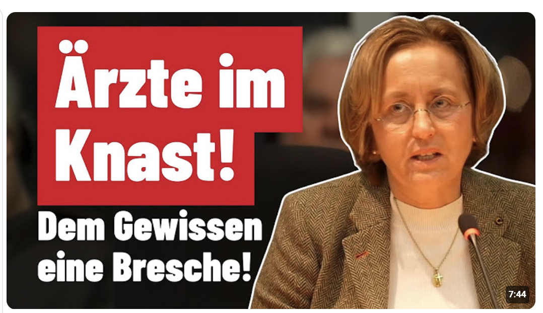 Beatrix von Storch: Ärzte, die ihre Existenz aufs Spiel setzen…