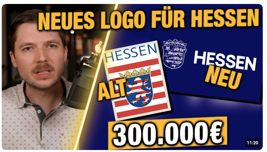 STEUERGELDER SKANDAL! HESSEN bekommt neues LOGO! Mindestens 300.000€ – neu und modern in die Zukunft