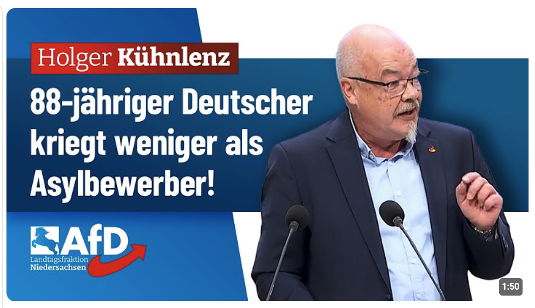 88-jähriger Deutscher kriegt weniger als Asylbewerber! – Holger Kühnlenz (AfD)